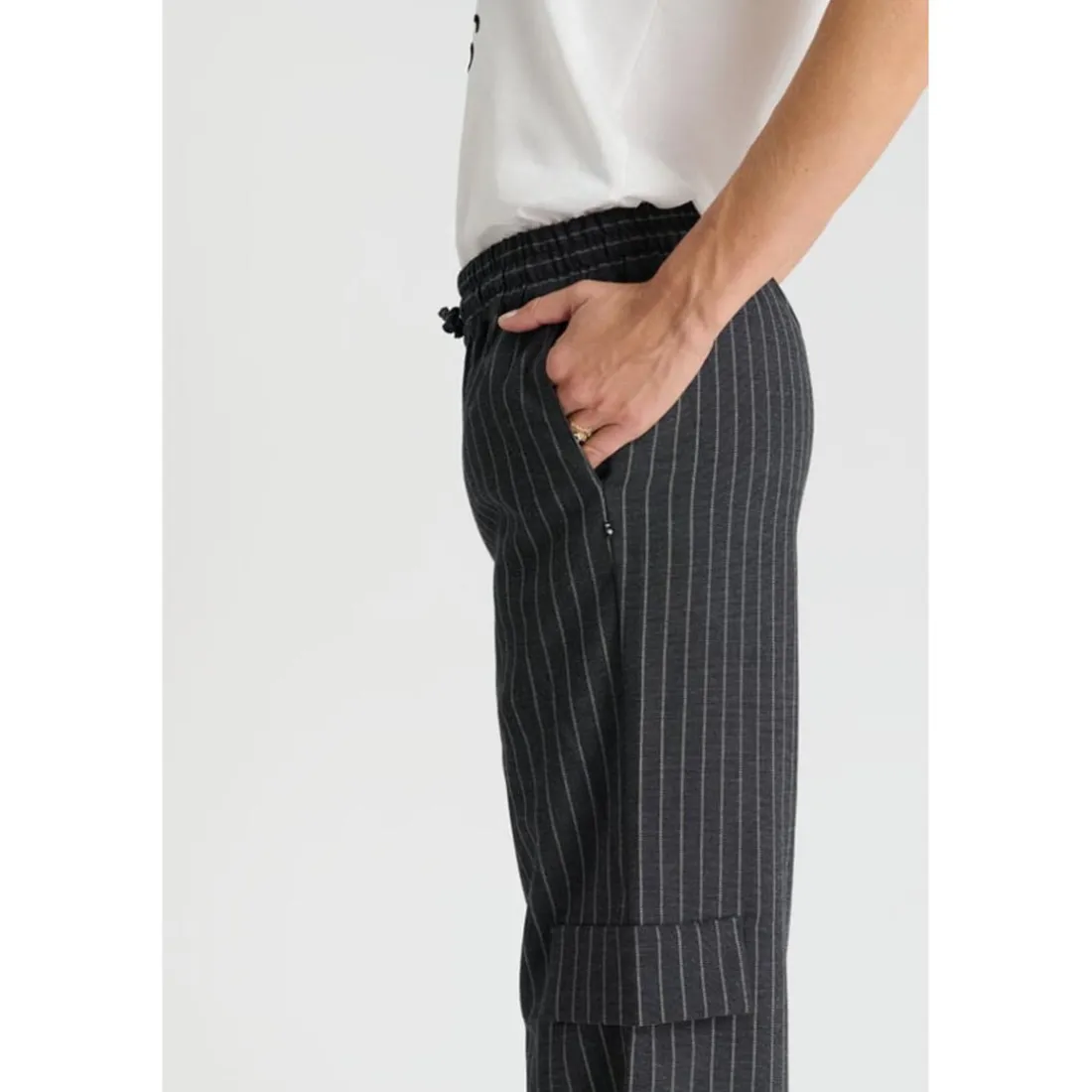 Pantalon fille, droite ZITAGI gris Iris
