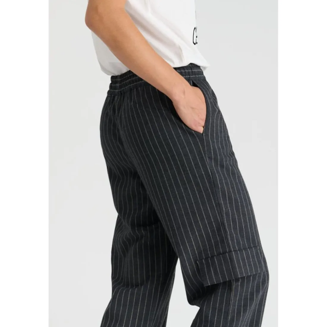 Pantalon fille, droite ZITAGI gris Iris
