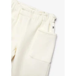 Pantalon fille, jogpant GUINGI blanc