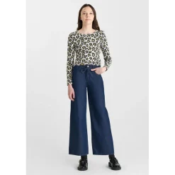 Pantalon flare en jeans ALEXGI bleu Lena