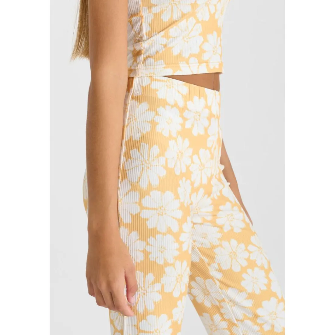 Pantalon flare fille ARCHIGI jaune Hana