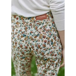 Pantalon floral SONNY VELOURS multicolore