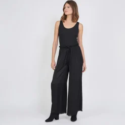 Pantalon fluide large mélange soie Jen