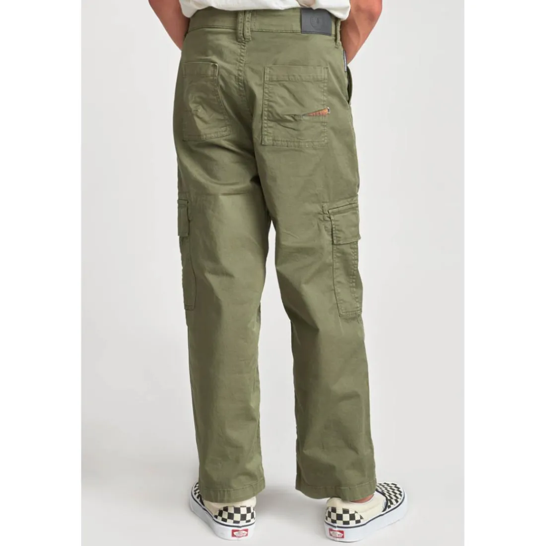 Pantalon garçon, cargo TRITON kai Jarl kaki en coton
