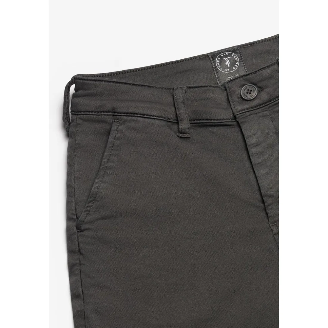 Pantalon garçon, chino Jogg Kurty noir en coton