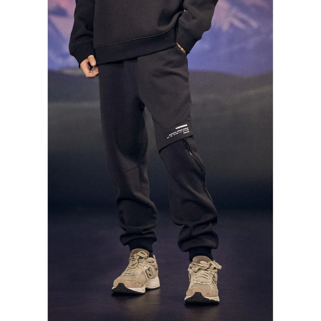 Pantalon garçon, jogging AXELBO noir