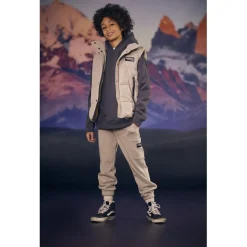 Pantalon garçon, jogpant YOTYBO blanc en coton