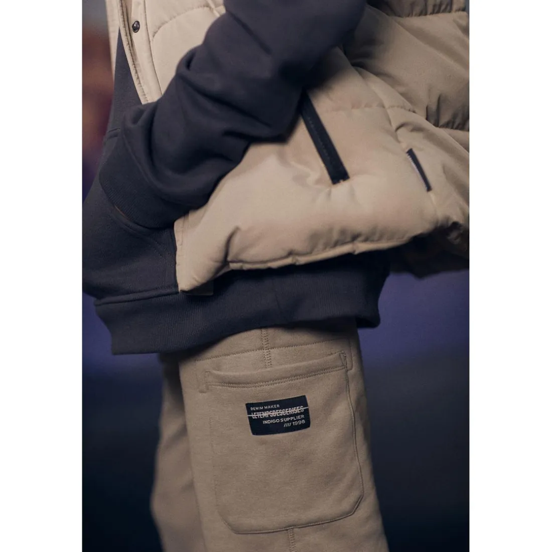 Pantalon garçon, jogpant YOTYBO blanc en coton