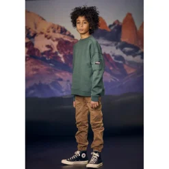 Pantalon garçon, Tobati tapered latte blanc en coton