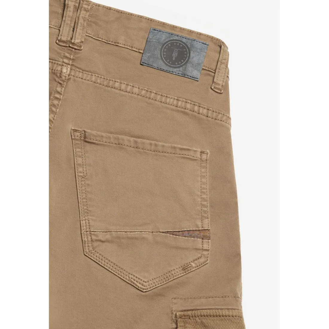 Pantalon garçon, Tobati tapered latte blanc en coton