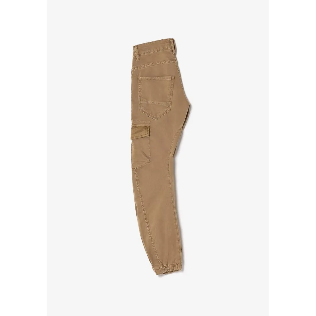 Pantalon garçon, Tobati tapered latte blanc en coton