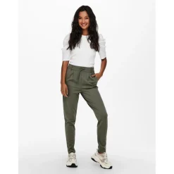 Pantalon gris en viscose Opal