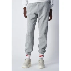 Pantalon jogging côtelé gris