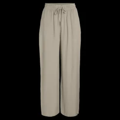 Pantalon loose fit gris clair en viscose