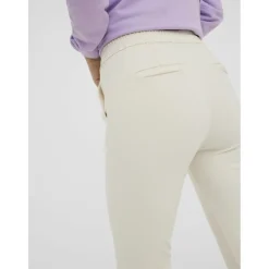 Pantalon loose fit gris clair en viscose