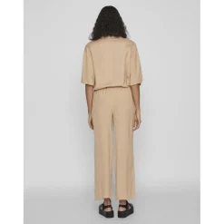 Pantalon loose fit gris en viscose