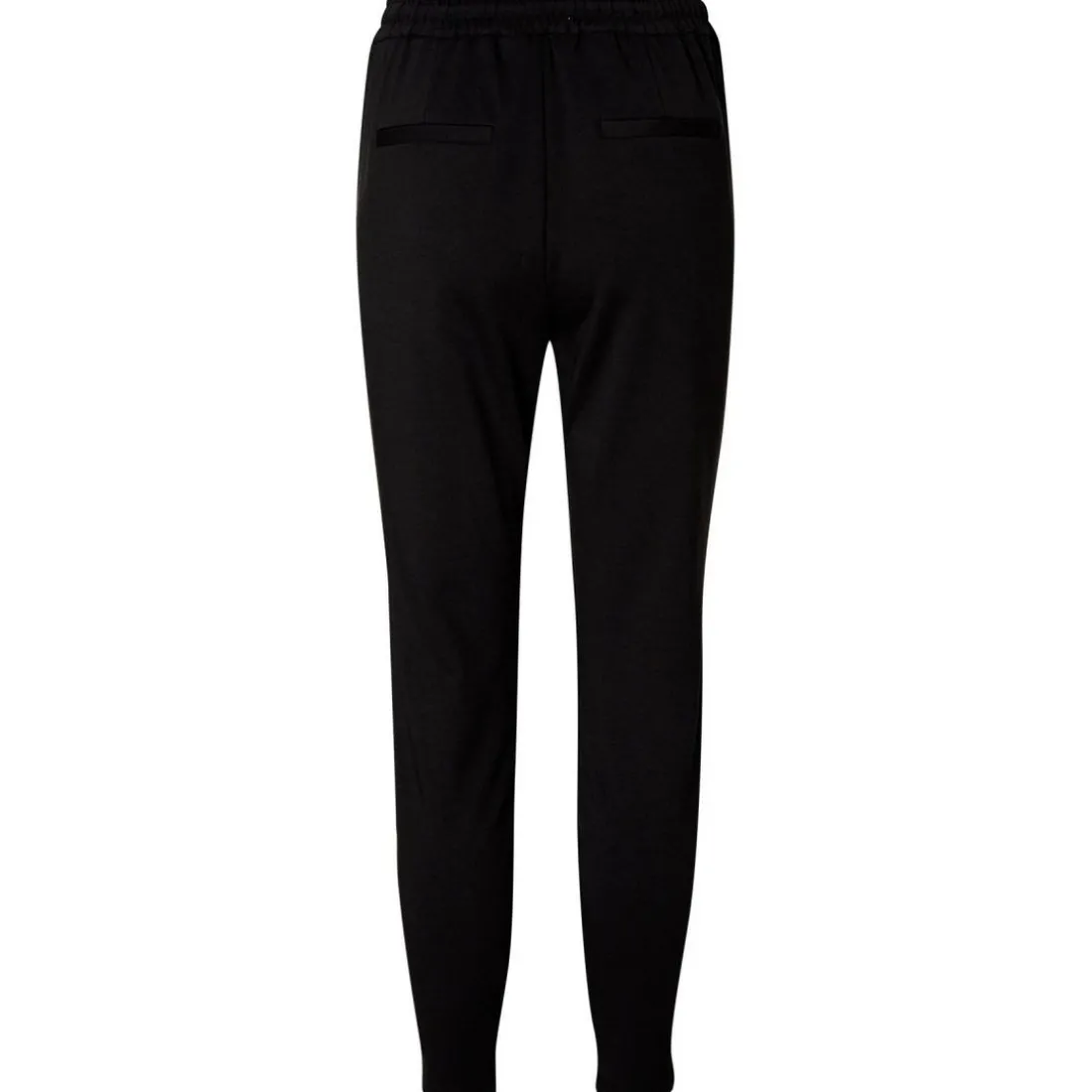 Pantalon Loose Fit Taille moyenne Pleine longueur noir en viscose Ella