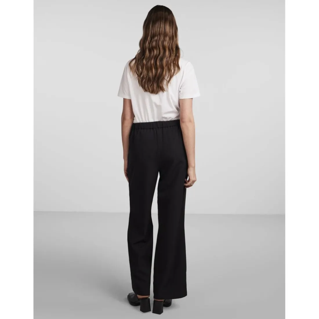 Pantalon loose fit taille élastiquée noir Hattie