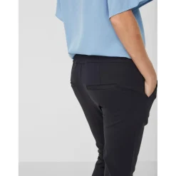 Pantalon Loose Fit Taille moyenne Pleine longueur bleu en viscose Zola
