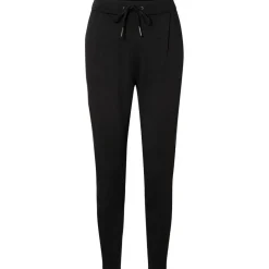 Pantalon Loose Fit Taille moyenne noir en viscose