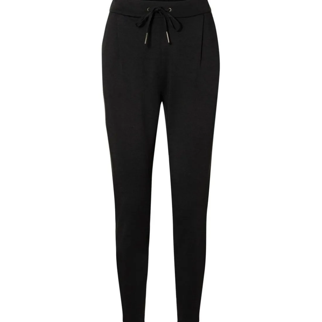 Pantalon Loose Fit Taille moyenne noir en viscose