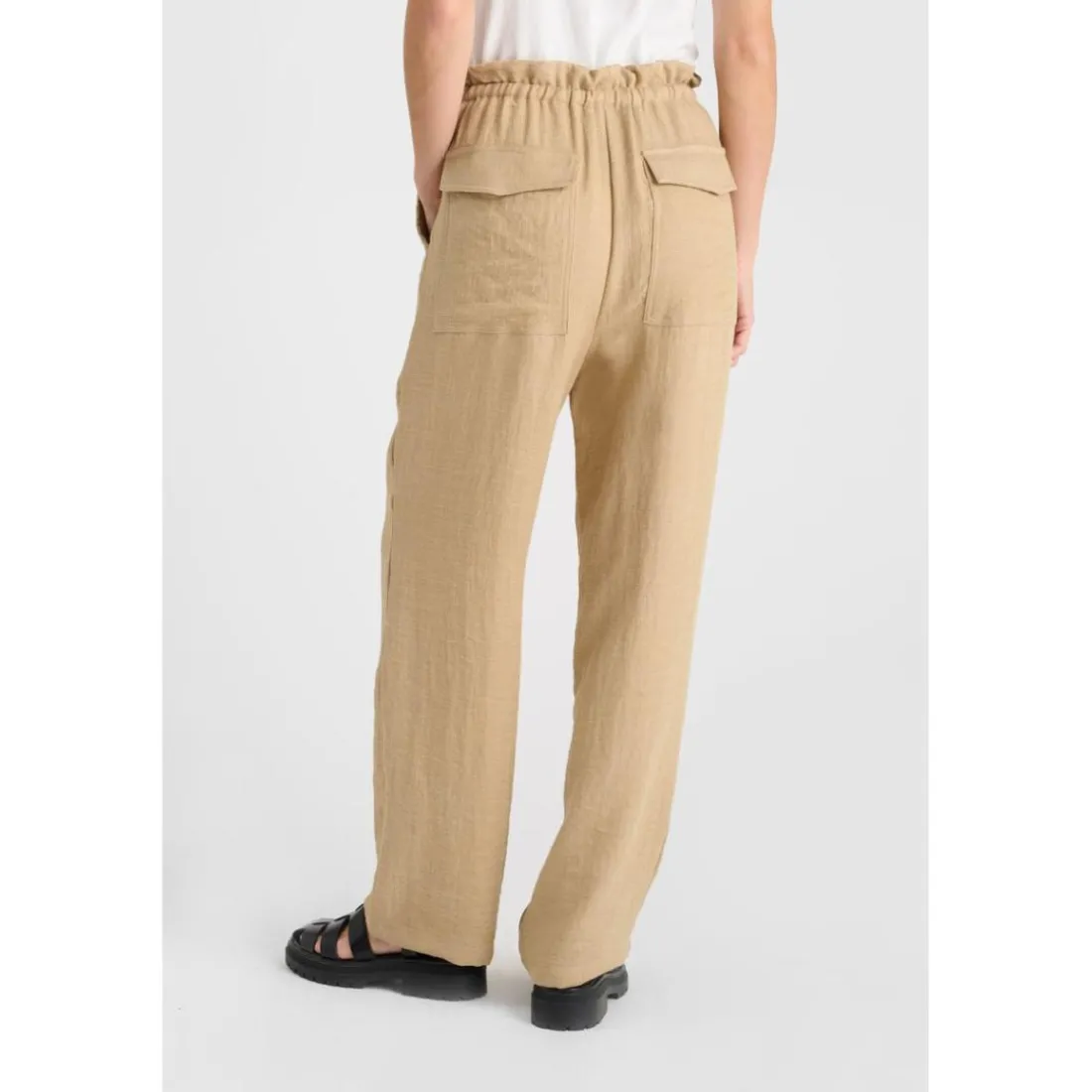 Pantalon loose, large CANCUN beige Maya
