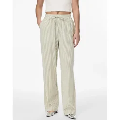 Pantalon loose string en coton Sally beige clair Lyra