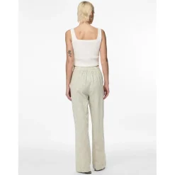 Pantalon loose string en coton Sally beige clair Lyra