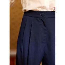Pantalon marine PAOLINE
