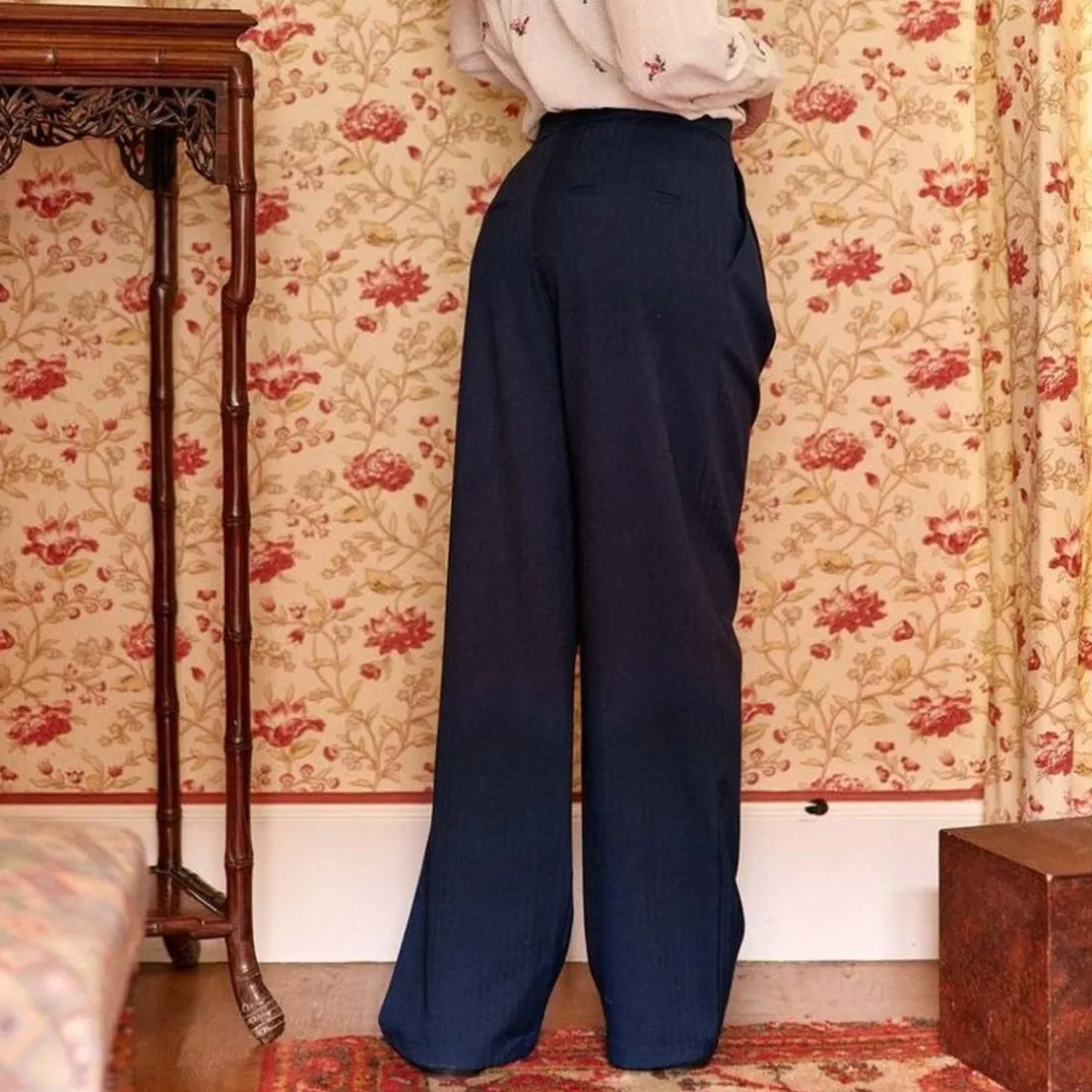Pantalon marine PAOLINE