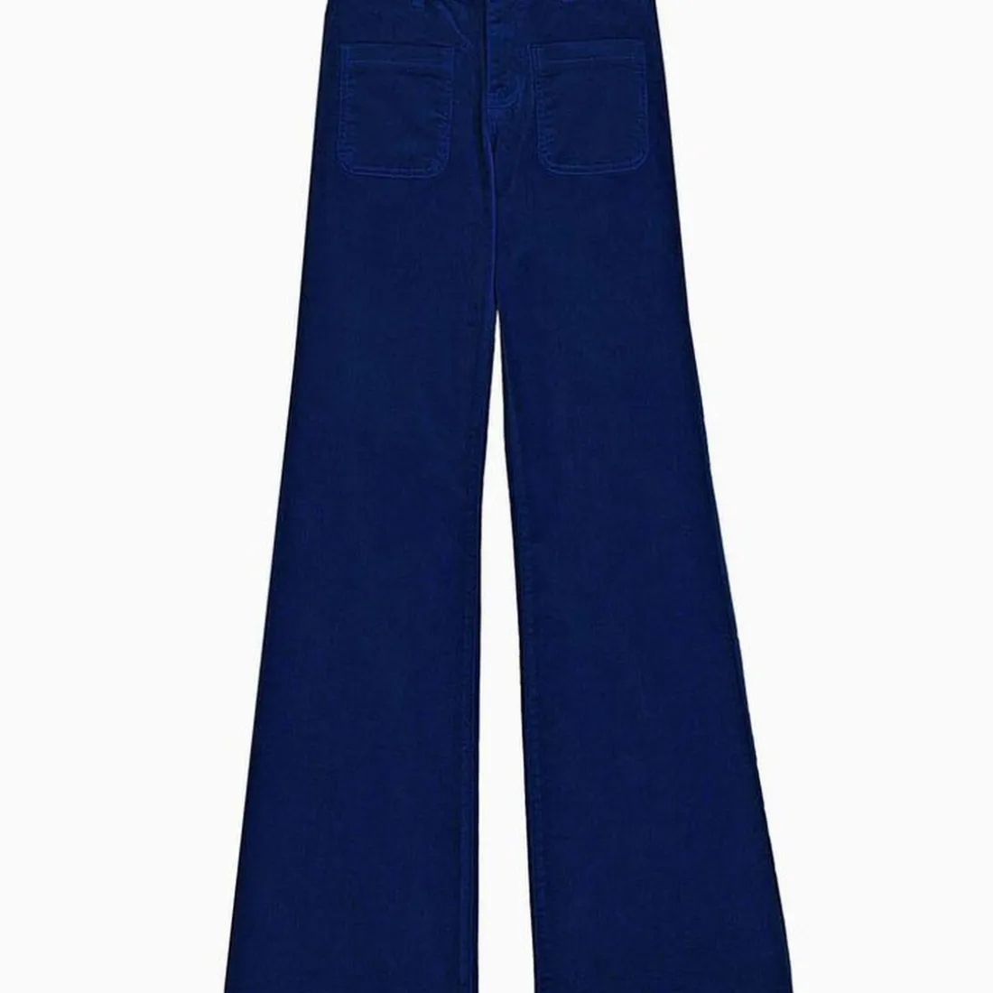 Pantalon marine SONNY VELOURS en coton