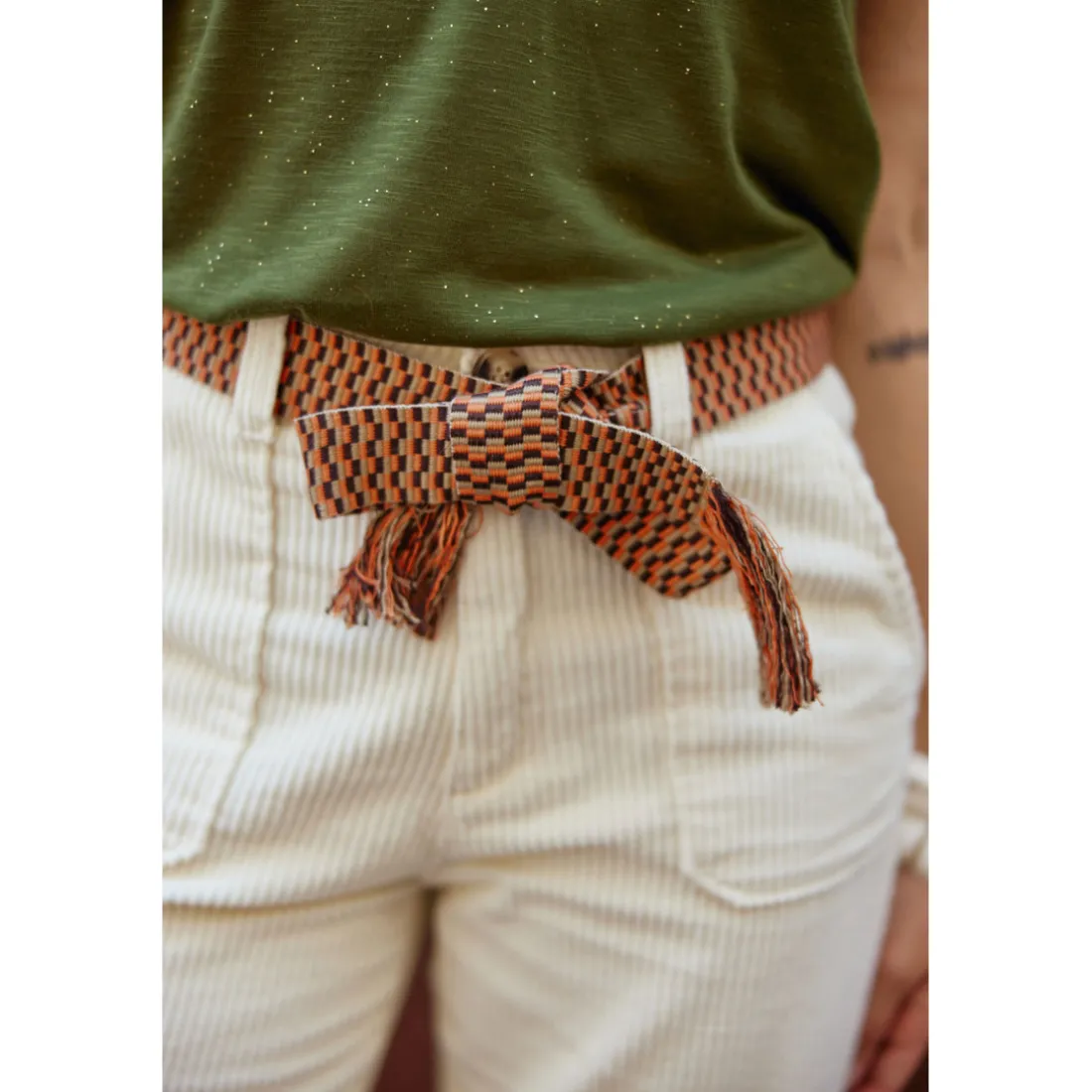 Pantalon MARISOL - Ecru en coton