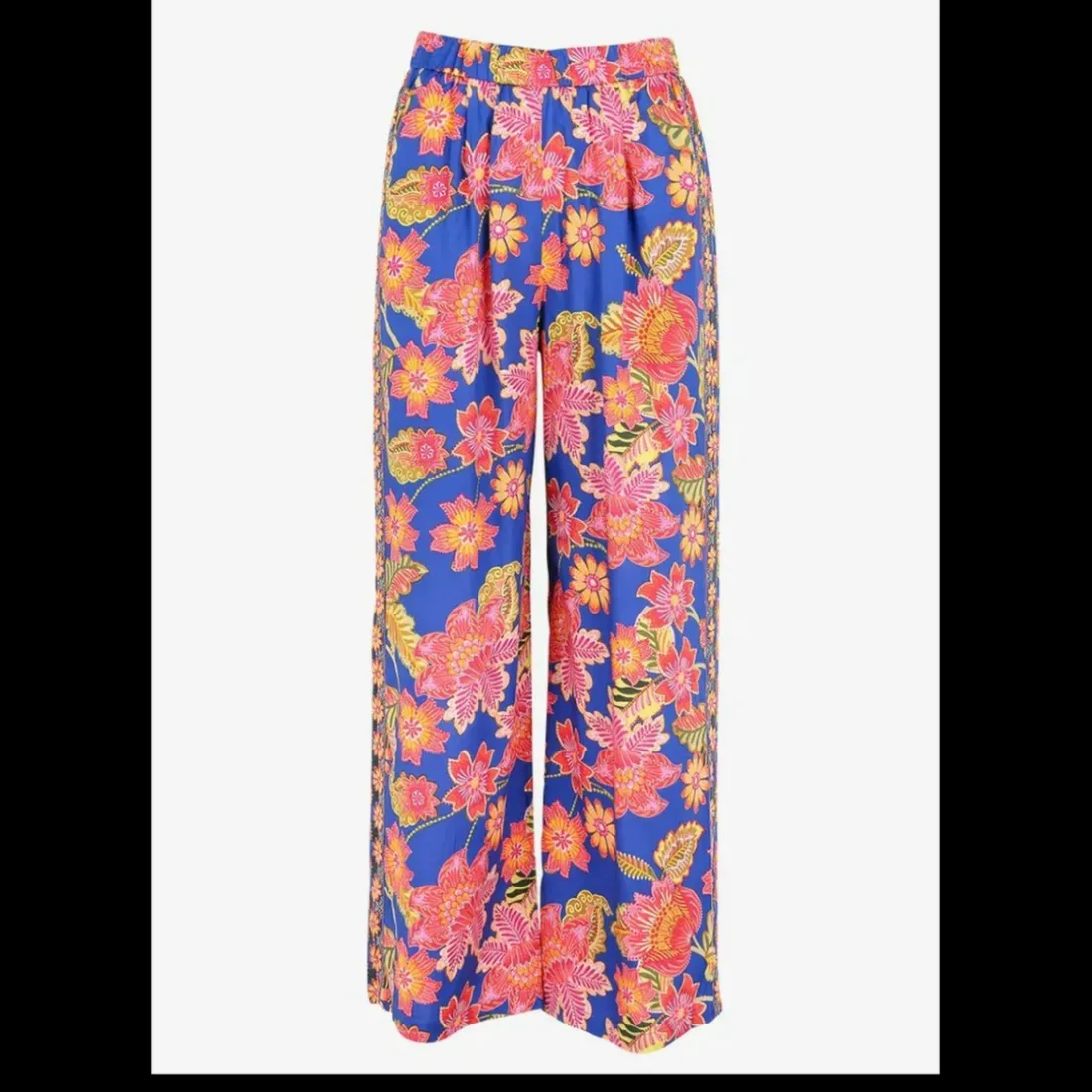 Pantalon PAVINA bleu en viscose
