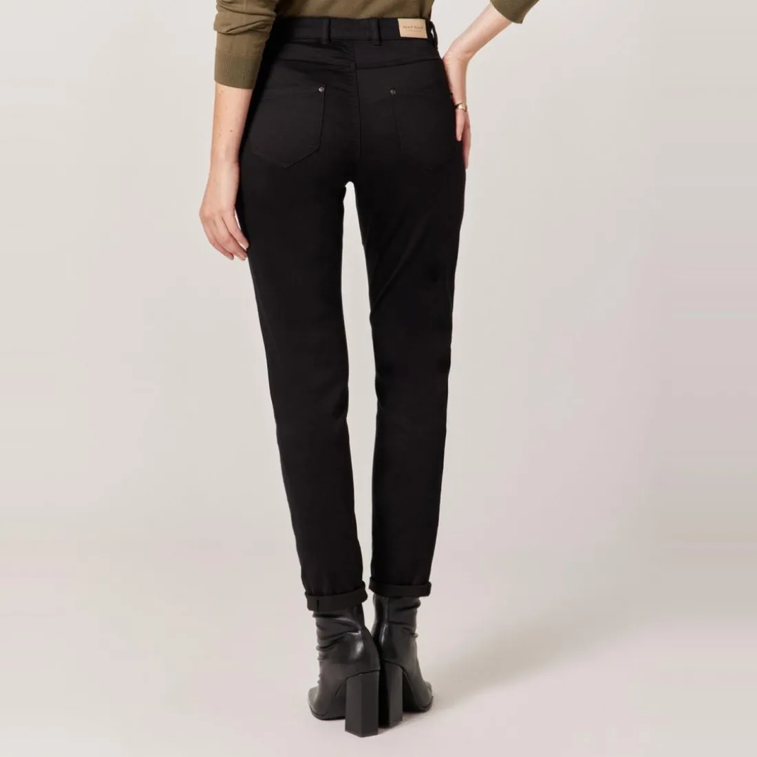 Pantalon power stretch skinny+ noir en coton