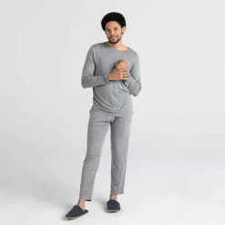 Pantalon pyjama Sleepwalker- Gris en coton modal