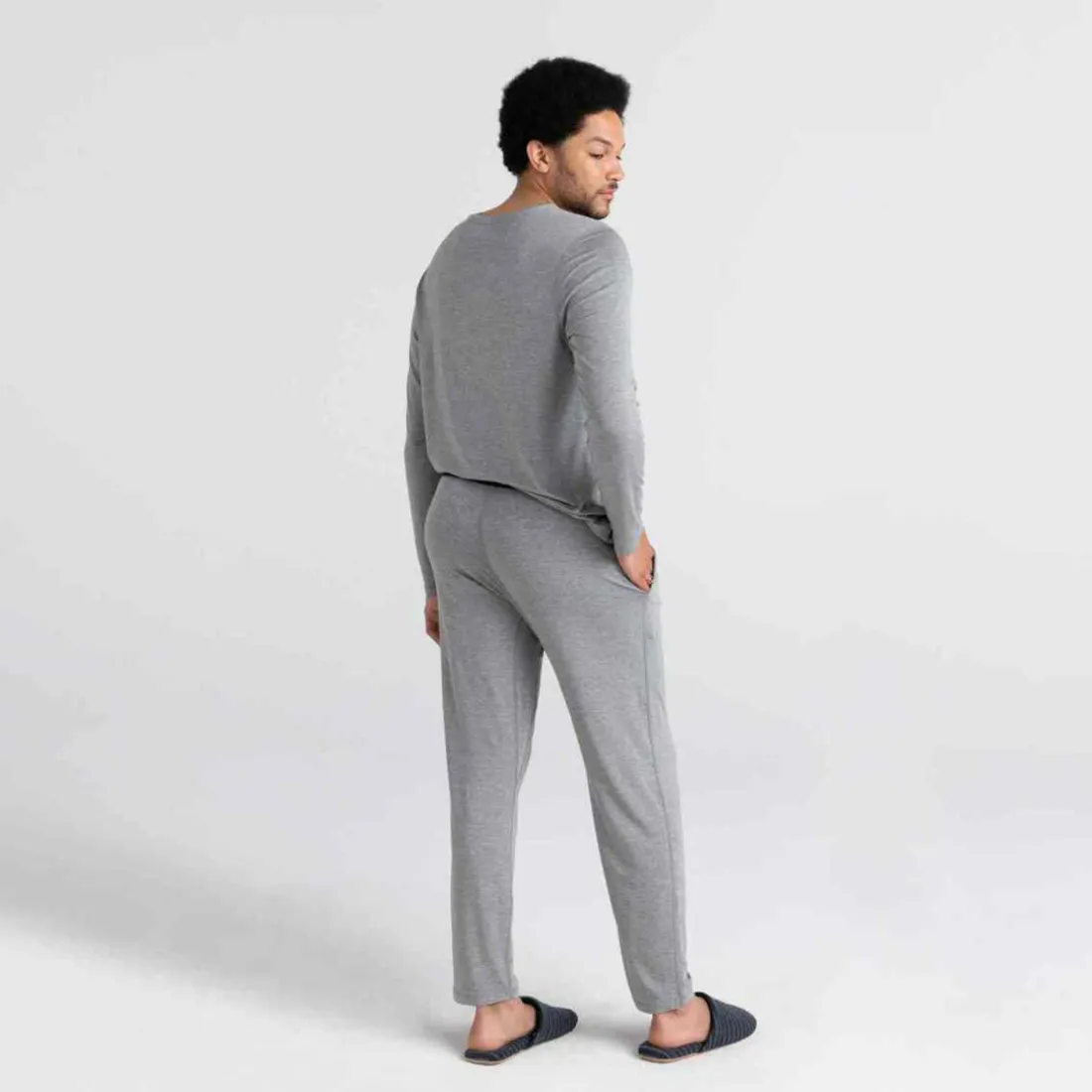 Pantalon pyjama Sleepwalker- Gris en coton modal