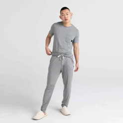Pantalon pyjama Snooze - Gris en coton modal