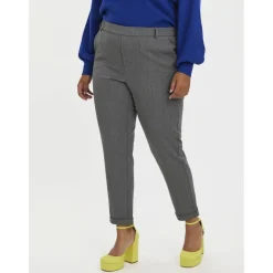 Pantalon regular fit gris Yara