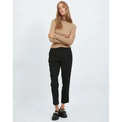 Pantalon regular fit noir Clara