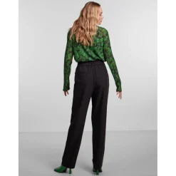 Pantalon regular fit noir Agnes