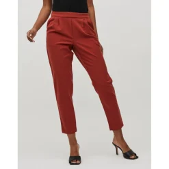 Pantalon regular fit rouge
