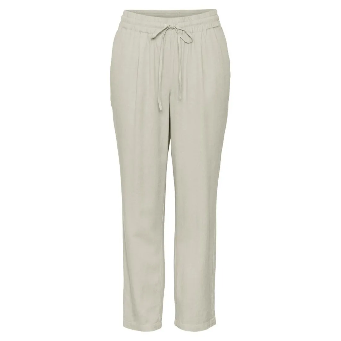 Pantalon Regular Fit Taille moyenne Longueur cheville beige