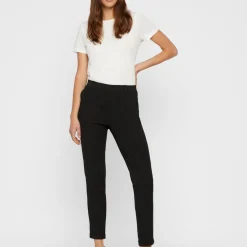 Pantalon Regular Fit Taille moyenne noir