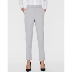Pantalon Regular Fit Taille moyenne gris Emma