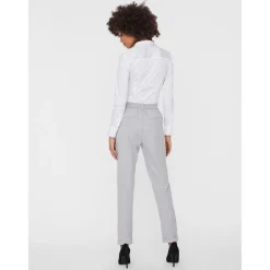 Pantalon Regular Fit Taille moyenne gris Emma