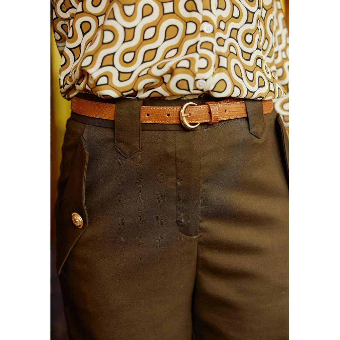 Pantalon RIEL - Kaki