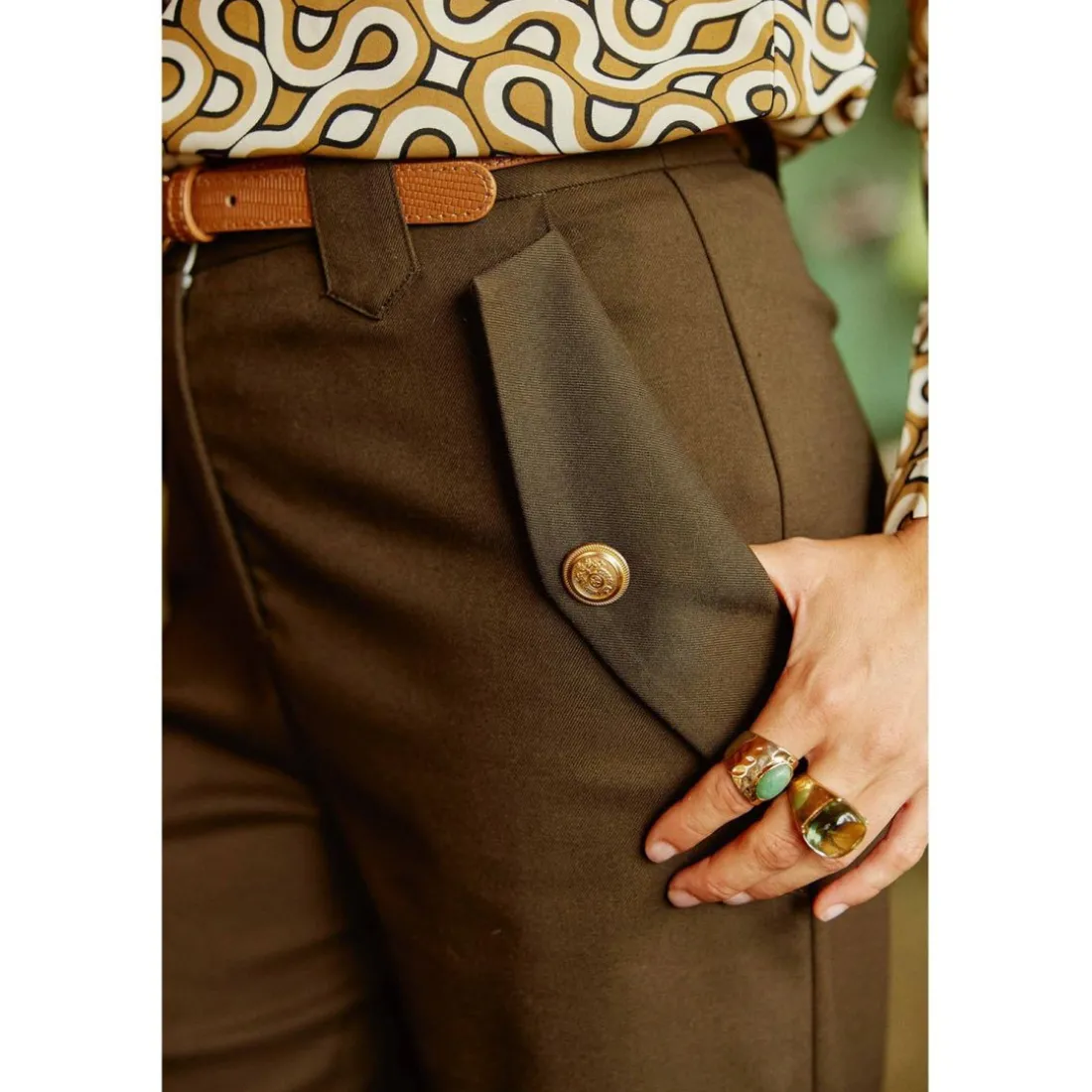 Pantalon RIEL - Kaki