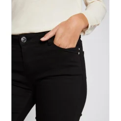 Pantalon skinny taille basse noir