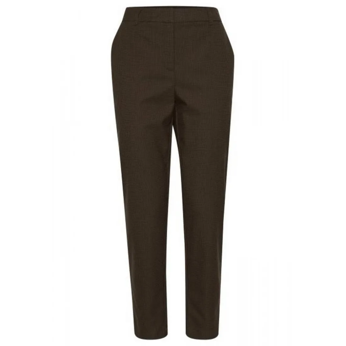 Pantalon slim BYEVI marron foncé