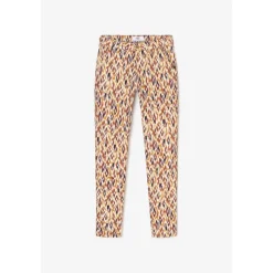 Pantalon slim DYLI MAY fauve jaune en coton Nea